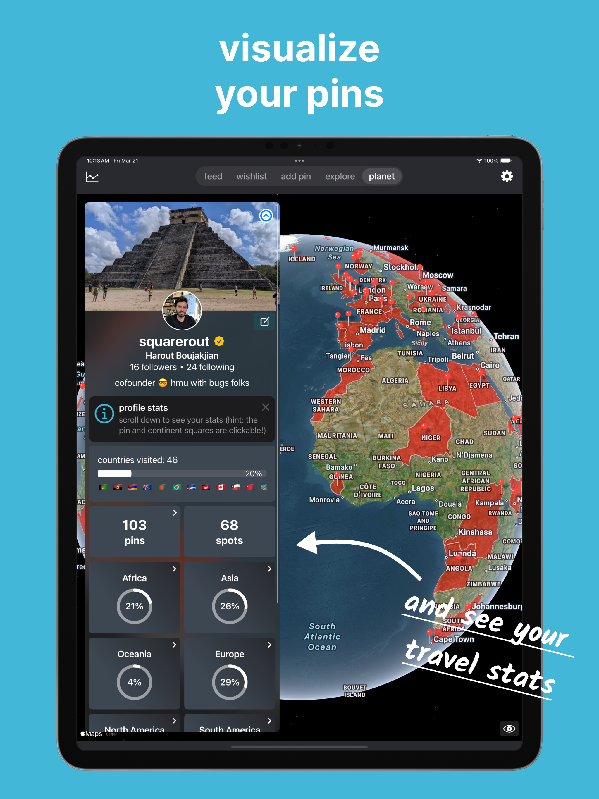 user profile view
